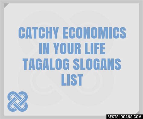 slogan about economics tagalog